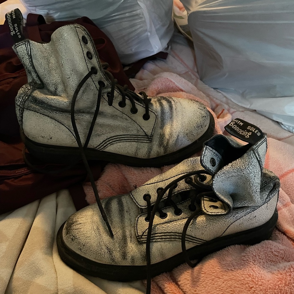 White doc martins